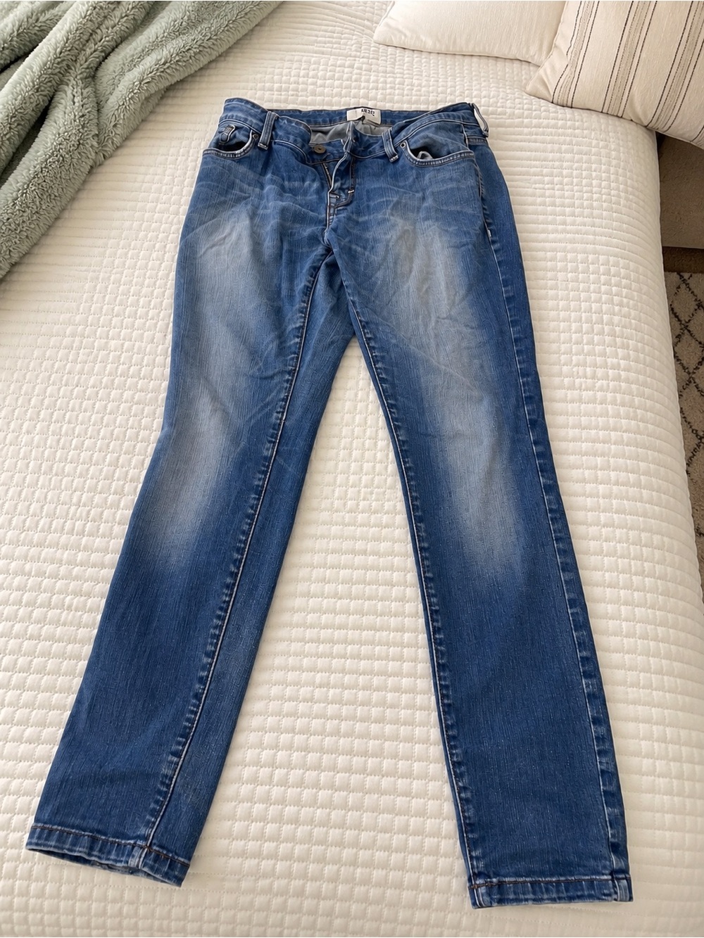 Vero Moda Washed Blue Straight Leg Jeans